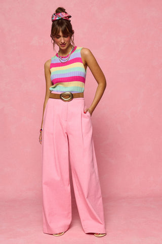 karavan clothing fashion spring summer 26 nai collection maisie knitted top multicolor stripes