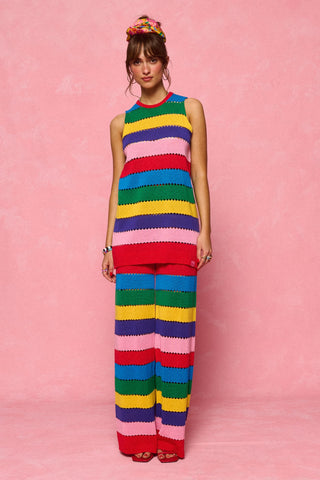 karavan clothing fashion spring summer 26 nai collection audrey knitted top multicolor stripes