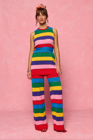 karavan clothing fashion spring summer 26 nai collection audrey knitted top multicolor stripes