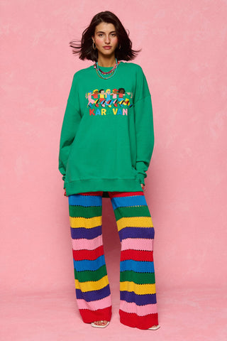 karavan clothing fashion spring summer 26 nai collection ophelia sweatshirt green