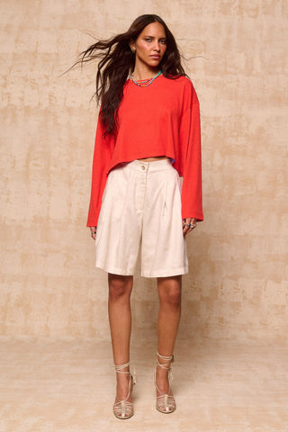 karavan clothing fashion krvn spring summer 26 nai collection naia shorts beige