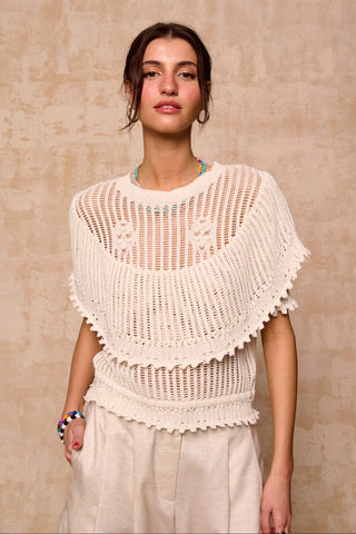 karavan clothing fashion spring summer 26 krvn nai collection mirriam knitted top ivory