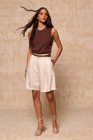 karavan clothing fashion krvn spring summer 26 nai collection rosana top brown