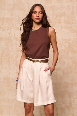 karavan clothing fashion krvn spring summer 26 nai collection rosana top brown