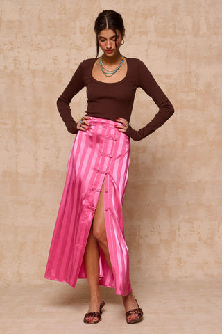 karavan clothing fashion krvn spring summer 26 nai collection noemia skirt pink