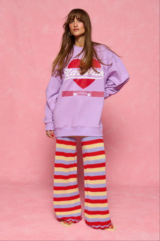 karavan clothing fashion spring summer 26 nai collection ophelia sweatshirt lilac