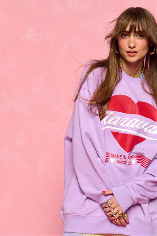 karavan clothing fashion spring summer 26 nai collection ophelia sweatshirt lilac