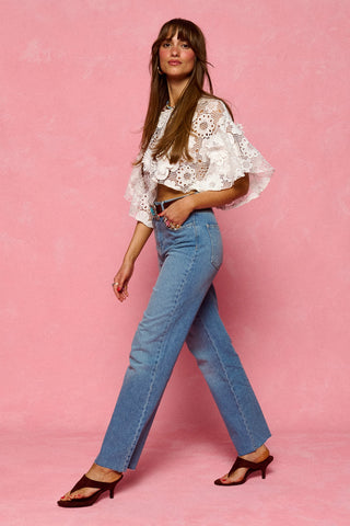 karavan clothing fashion spring summer 26 nai collection selena top lace white