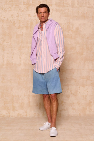 karavan clothing fashion spring summer 26 men nai collection bruce shirt pink stripes