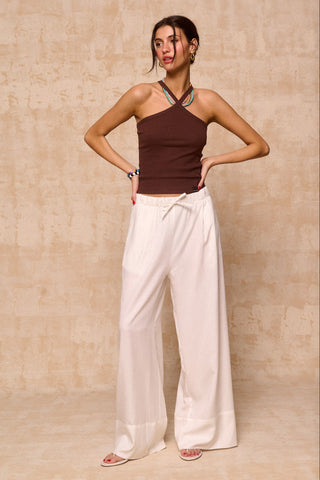 karavan clothing fashion krvn spring summer 26 nai collection melissa top brown