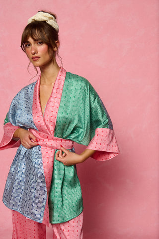 karavan clothing fashion planet homeware spring summer 26 nai collection kimono meander pink