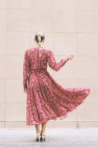 Tatiana Dress (Bordeaux)