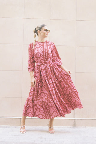 Tatiana Dress (Bordeaux)