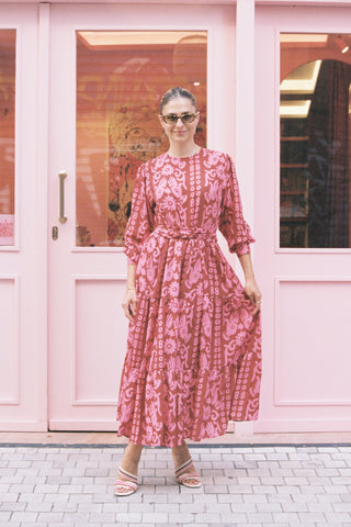 Tatiana Dress (Bordeaux)