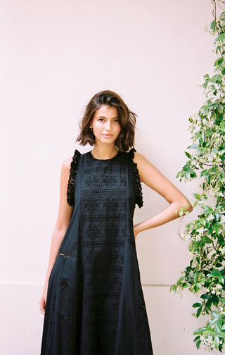 karavan clothing fashion spring summer 25 krvn bernando dress black