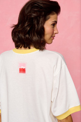 karavan clothing fashion planet homeware spring summer 26 nai collection postcard tee white