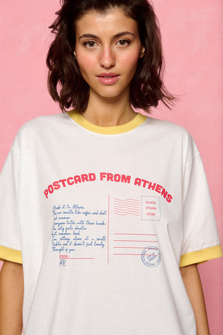 karavan clothing fashion planet homeware spring summer 26 nai collection postcard tee white