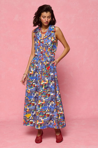 karavan clothing fashion spring summer 26 nai collection regina dress island blue