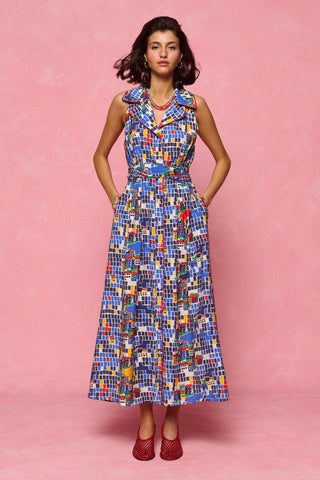 karavan clothing fashion spring summer 26 nai collection regina dress island blue