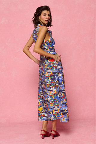 karavan clothing fashion spring summer 26 nai collection regina dress island blue