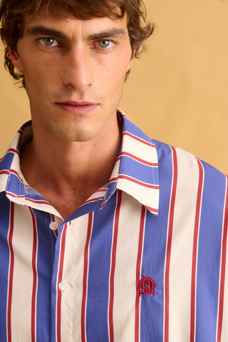 karavan clothing fashion fall winter 25 homecoming men collection maximo shirt blue white stripes