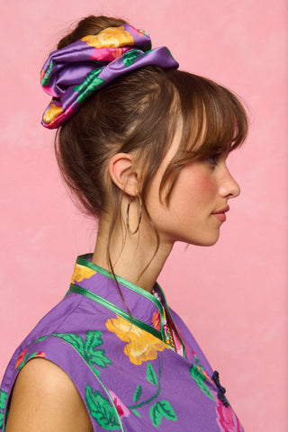 Tribe Scrunchie (Floral Yellow)