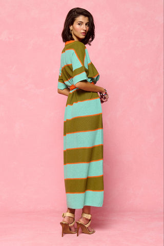 karavan clothing fashion spring summer 26 nai collection rooney knitted dress khaki mint