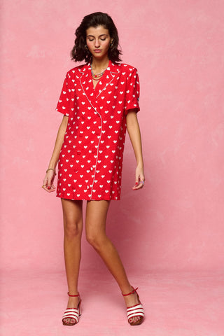 karavan clothing fashion spring summer 26 nai collection sally mini dress polka hearts red