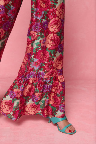 karavan clothing fashion spring summer 26 nai collection salma trousers purple aqua pink floral