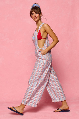 karavan clothing fashion planet homeware spring summer 26 nai collection salopette stripes red blue