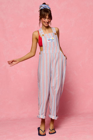 karavan clothing fashion planet homeware spring summer 26 nai collection salopette stripes red blue