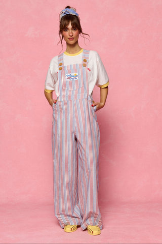 karavan clothing fashion planet homeware spring summer 26 nai collection salopette stripes red blue