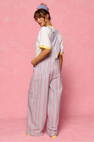 karavan clothing fashion planet homeware spring summer 26 nai collection salopette stripes red blue