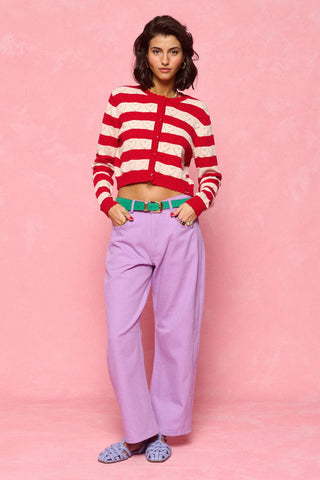 karavan clothing fashion spring summer 26 nai collection samantha denim trousers lilac