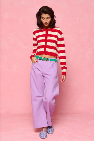 karavan clothing fashion spring summer 26 nai collection samantha denim trousers lilac