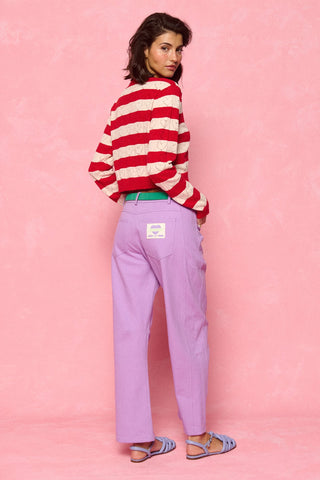 karavan clothing fashion spring summer 26 nai collection samantha denim trousers lilac