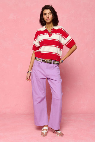 karavan clothing fashion spring summer 26 nai collection samantha denim trousers lilac