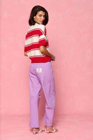 karavan clothing fashion spring summer 26 nai collection lorette knitted cropped top white red