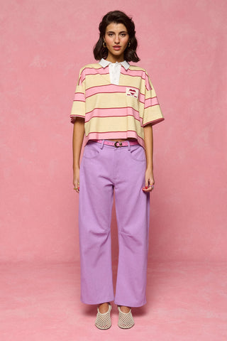 karavan clothing fashion spring summer 26 nai collection patricia cropped top pink yellow stripes