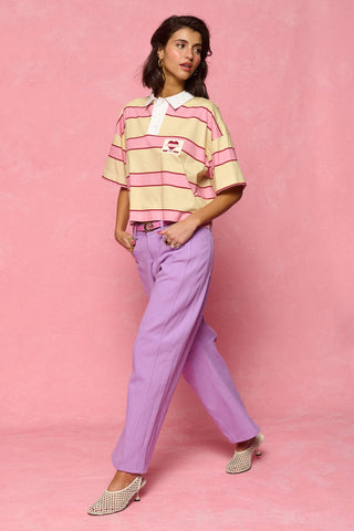 karavan clothing fashion spring summer 26 nai collection samantha denim trousers lilac