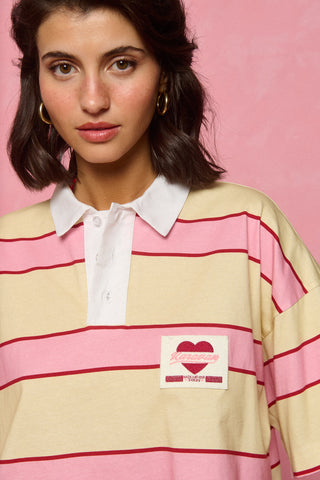 karavan clothing fashion spring summer 26 nai collection patricia cropped top pink yellow stripes
