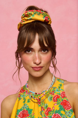 Tribe Scrunchie (Yellow Rose)