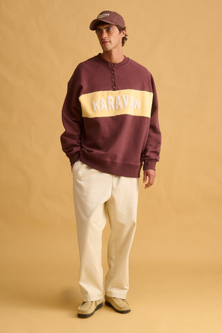 karavan clothing fashion fall winter 25 homecoming men collection sergio sweatshirt yellow bordeaux