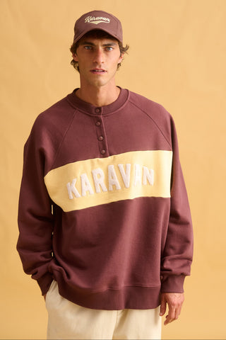 karavan clothing fashion fall winter 25 homecoming men collection sergio sweatshirt yellow bordeaux