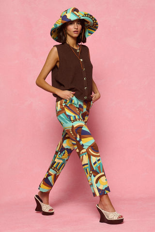 karavan clothing fashion spring summer 26 nai collection sybil knitted top brown