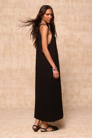 karavan clothing fashion krvn spring summer 26 nai collection sienna knitted dress black