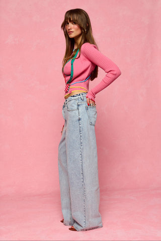 karavan clothing fashion spring summer 26 nai collection carolina knitted cardigan pink