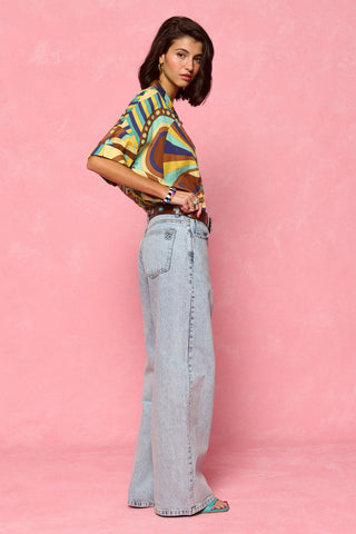 karavan clothing fashion spring summer 26 nai collection sonia jeans stonewash light blue