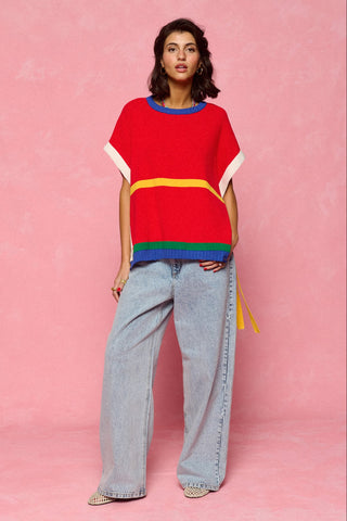 karavan clothing fashion spring summer 26 nai collection mary knitted vest red