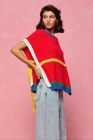 karavan clothing fashion spring summer 26 nai collection mary knitted vest red